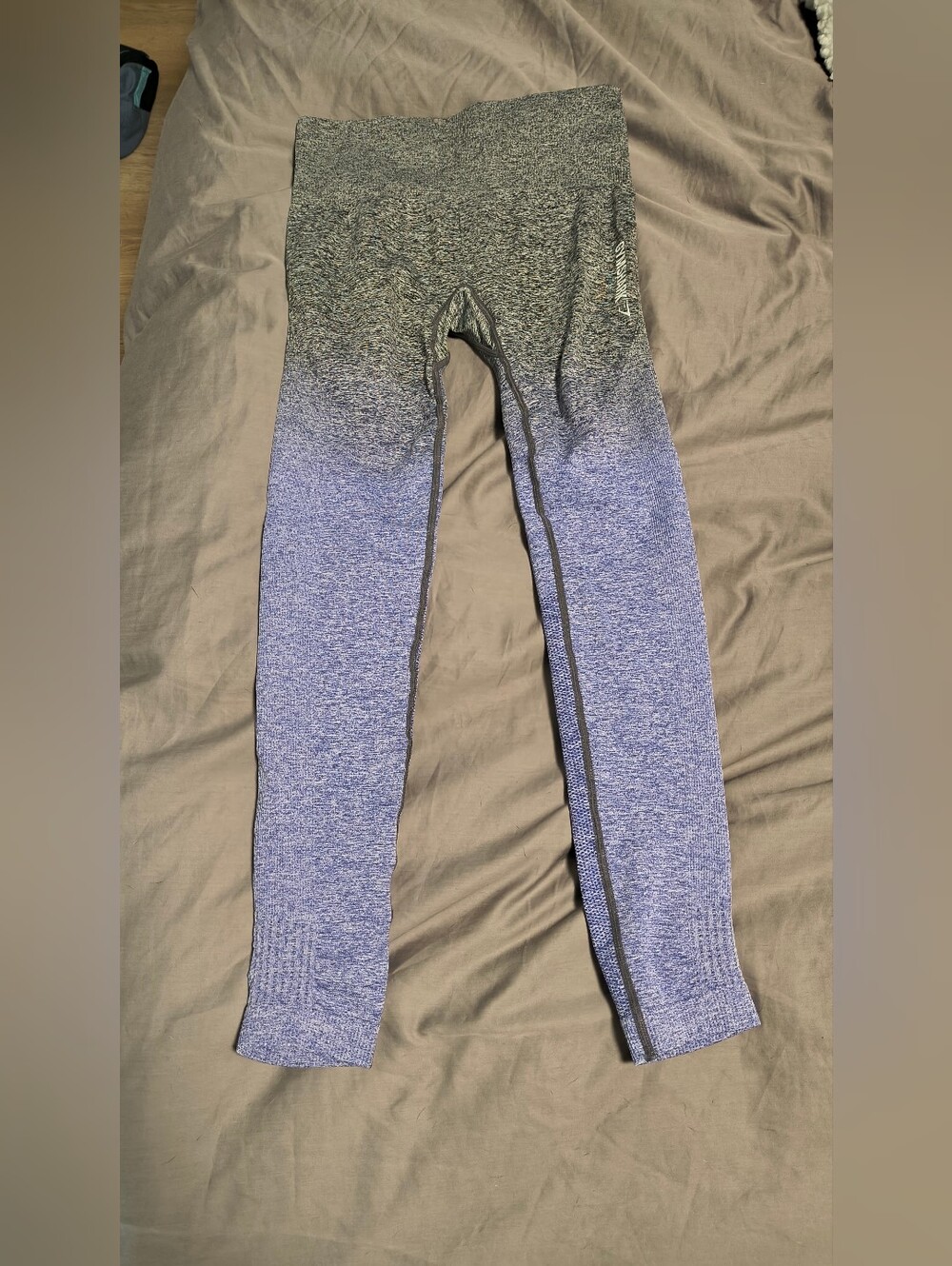 Gymshark Seamless Ombre Active Leggings - Blue/Gray